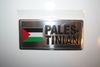 PALESTINIAN COUNTRY FLAG METAL LICENSE PLATE STICKER .. PALESTINE ... NEW