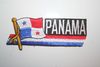 PANAMA COUNTRY FLAG WORD IRON ON PATCH CREST BADGE .. NEW
