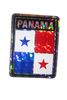 PANAMA SQUARE COUNTRY FLAG METALLIC BUMPER STICKER DECAL .. SIZE 3" X 4" INCHES .. NEW