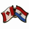 PARAGUAY / CANADA COUNTRY FLAG SMALL METAL FRIENDSHIP LAPEL PIN BADGE .. NEW