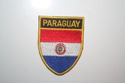 PARAGUAY OVAL COUNTRY FLAG IRON ON SHIELD PATCH CREST BADGE ... NEW