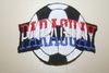 PARAGUAY SOCCER BALL FOOTBALL IRON ON PATCH CREST BADGE .. NEW