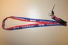 PARAGUAY STRIPED COUNTRY FLAG LANYARD KEYCHAIN PASSHOLDER TICKET HOLDER .. NEW