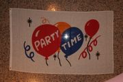 PARTY TIME BIRTHDAY PARTY 3' X 5' FEET LARGE FLAG .. NEW IN PACKAGE