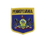 PENNSYLVANIA USA SHIELD FLAG IRON ON PATCH CREST BADGE 3 X 3 1/2 INCHES ... NEW