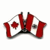PERU / CANADA COUNTRY FLAG SMALL METAL FRIENDSHIP LAPEL PIN BADGE .. NEW PERU / CANADA COUNTRY FLAG SMALL METAL FRIENDSHIP LAPEL PIN BADGE .. NEW