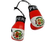 PERU COUNTRY FLAG MINI BOXING GLOVES ..HIGH QUALITY .. NEW