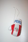 PERU COUNTRY FLAG MINIATURE BOXING GLOVE ... HIGH QUALITY NEW