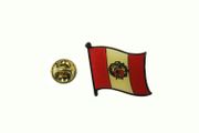PERU COUNTRY FLAG SMALL METAL LAPEL PIN BADGE . NEW