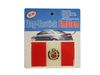 PERU COUNTRY FLAG WAVY BUMPER DECAL STICKER EMBLEM ...