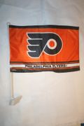 PHILADELPHIA FLYERS NHL HOCKEY LOGO CAR TRUCK WINDOW 12" X 17" STICK FLAG ... NEW