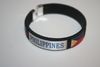 PHILIPPINES BLACK COUNTRY FLAG FLEXIBLE BRACELET WRISTBAND .. NEW