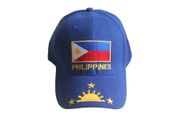 PHILIPPINES BLUE COUNTRY FLAG EMBOSSED HAT CAP .. NEW