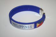 PHILIPPINES BLUE COUNTRY FLAG FLEXIBLE C BRACELET WRISTBAND ... NEW