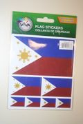PHILIPPINES COUNTRY FLAG COLLECTION OF 7 DIFFERENT SIZE STICKERS .. NEW