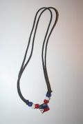 PHILIPPINES COUNTRY FLAG METAL NECKLACE CHOKER .. NEW