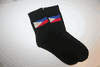 PHILIPPINES COUNTRY FLAG PAIR  OF BLACK HIGH QUALITY DRESS SOCKS ... 2 SIZES AVAILABLE .. MEN'S & WOMEN'S .. NEW IN PACKAGE