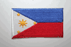 PHILIPPINES COUNTRY FLAG SMALL IRON ON PATCH CREST BADGE ...NEW