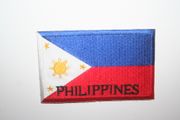 PHILIPPINES LARGE COUNTRY FLAG IRON ON EMBROIDERED PATCH CREST BADGE .. NEW