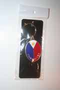 PHILIPPINES OVAL COUNTRY FLAG HIGH QUALITY METAL KEYCHAIN .. NEW