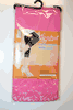 PINK FOOTLESS CAPRI TIGHTS WITH LACE BOTTOM  BY ANGELINA .... 100-175 LBS ... NEW
