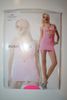 PINK REVERSIBLE STRETCH OPAQUE MINI  DRESS WITH BOWS .... 100-175 LBS ... NEW IN PACKAGE