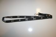 PIRATE BLACK LANYARD KEYCHAIN PASSHOLDER TICKET HOLDER ... NEW