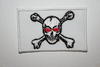 PIRATE WHITE SMALL SKULL & CROSS BONES PATCH CREST BADGE ... NEW PIRATE WHITE SMALL SKULL & CROSS BONES PATCH CREST BADGE ... NEW