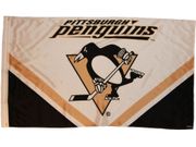 PITTSBURGH PENGUINS 3 FEET X 5 FEET LARGE NHL HOCKEY FLAG BANNER .. CROSBY MALKIN STAAL FLEURY .. NEW