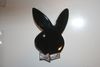 PLAYBOY BUNNY BLACK METAL LOGO BELT BUCKLE .. NEW