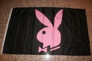PLAYBOY BUNNY PINK LOGO FLAG ... 3 X 5 FEET .. NEW