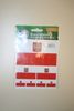 POLAND COUNTRY FLAG COLLECTION OF 7 DIFFERENT SIZE STICKERS .. POLSKA .. NEW