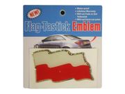 POLAND COUNTRY FLAG WAVY BUMPER DECAL STICKER EMBLEM ...
