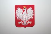 POLAND EAGLE FIFA WORLD CUP EURO IRON ON PATCH CREST BADGE ... POLSKA SOCCER FOOTBALL.. NEW