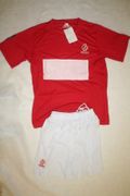 POLAND POLSKA EURO CUP 2012 ADULT SOCCER FOOTBALL RED JERSEY WITH WHITE SHORTS .. NEW