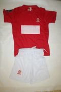 POLAND POLSKA EURO CUP 2012 KIDS CHILDS SOCCER FOOTBALL JERSEY WITH WHITE SHORTS .. NEW