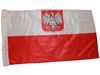POLAND POLSKA WITH EAGLE 12" X 18" INCHES COUNTRY HIGH QUALITY FLAG WITH SLEAVE WITHOUT STICK .. FIFA SOCCER WORLD CUP .. NEW