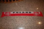 POLAND RED AND WHITE COUNTRY FLAG SCARF FIFA WORLD CUP SOCCER FOOTBALL ... SCARVES ... NEW