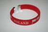 POLAND RED COUNTRY FLAG FLEXIBLE C BRACELET WRISTBAND ... NEW