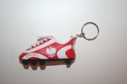 POLSKA POLAND COUNTRY FLAG SOCCER FOOTBALL SHOE CLEAT KEYCHAIN .. FIFA WORLD CUP EURO ... NEW