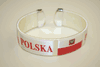 POLSKA WHITE SUPER THICK COUNTRY FLAG FLEXIBLE BRACELET WRISTBAND ... POLAND .. NEW