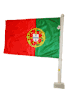 PORTUGAL 12" X 18" INCHES HEAVY DUTY COUNTRY FLAG WITH STICK .. FIFA SOCCER WORLD CUP .. NEW