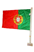 PORTUGAL 12" X 18" INCHES HEAVY DUTY COUNTRY FLAG WITH STICK .. FIFA SOCCER WORLD CUP .. NEW