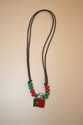 PORTUGAL BIG METAL FLAG SOCCER NECKLACE .... FOOTBALL .. NEW