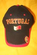 PORTUGAL BLACK SOCCER FOOTBALL HAT CAP ... FIFA WORLD CUP SOCCER FOOTBALL ... NEW