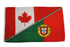 PORTUGAL / CANADA 3' X 5' FEET NATIONAL COUNTRY FLAG
