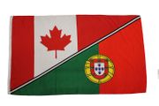 PORTUGAL / CANADA 3' X 5' FEET NATIONAL COUNTRY FLAG