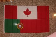 PORTUGAL / CANADA COMBO 3' X 5'  NATIONAL COUNTRY FLAG BANNER .. NEW