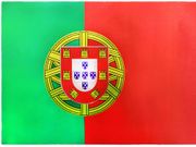 PORTUGAL COUNTRY FLAG 8 1/4" X 11 3/4" INCHES X-LARGE STICKER .. HIGH QUALITY .. NEW