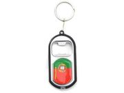 PORTUGAL COUNTRY FLAG BOTTLE OPENER LED KEYCHAIN ..HIGH QUALITY .. NEW